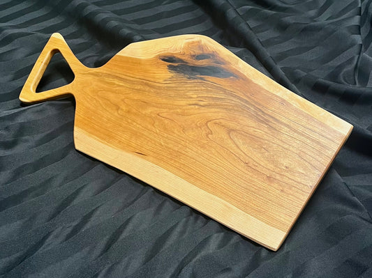 Triangular Handle Cherry Charcuterie Board