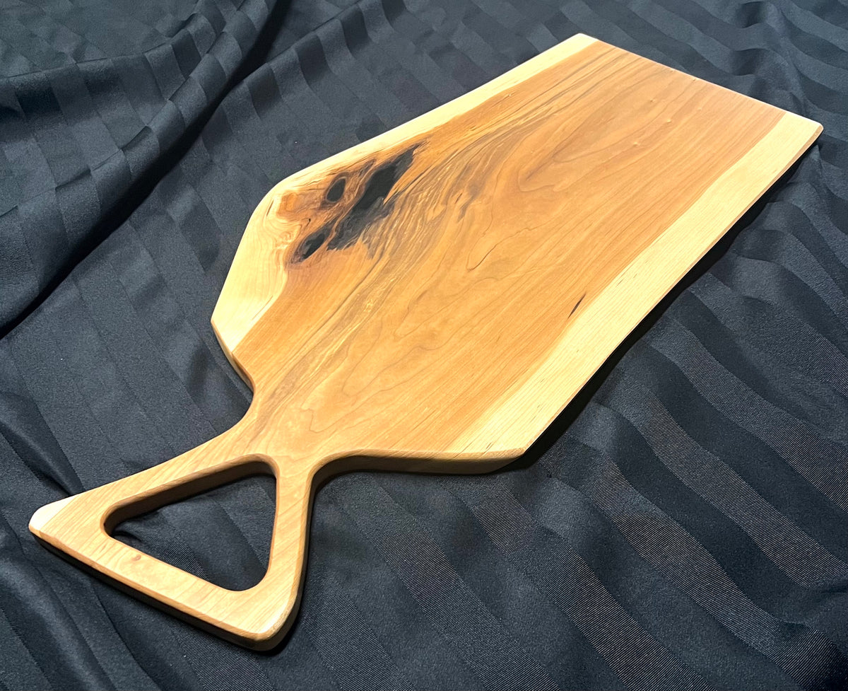 Triangular Handle Cherry Charcuterie Board