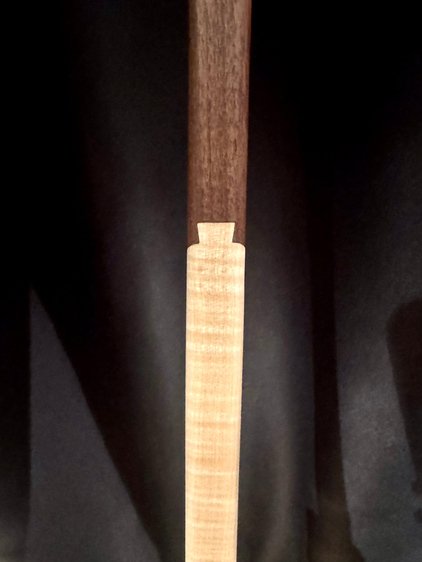 3 piece Maple and Walnut Dovetail Cane